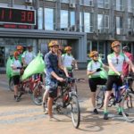 У Вінницю приїхали незрячі люди на велосипедах-тандемах