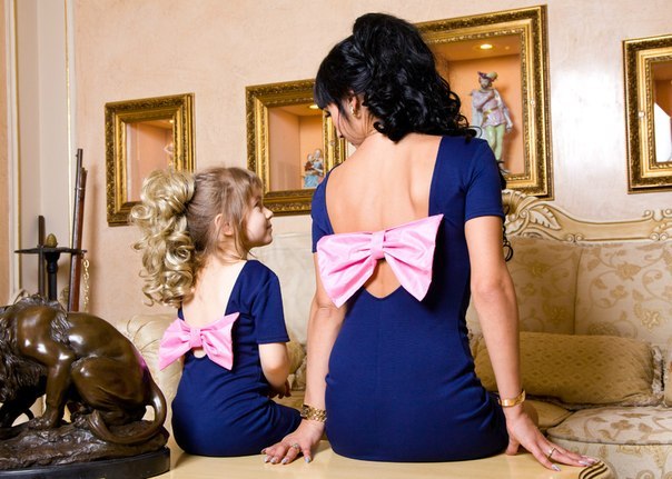 Платье для мам и дочерей