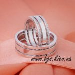 обручальные кольца из белого золота